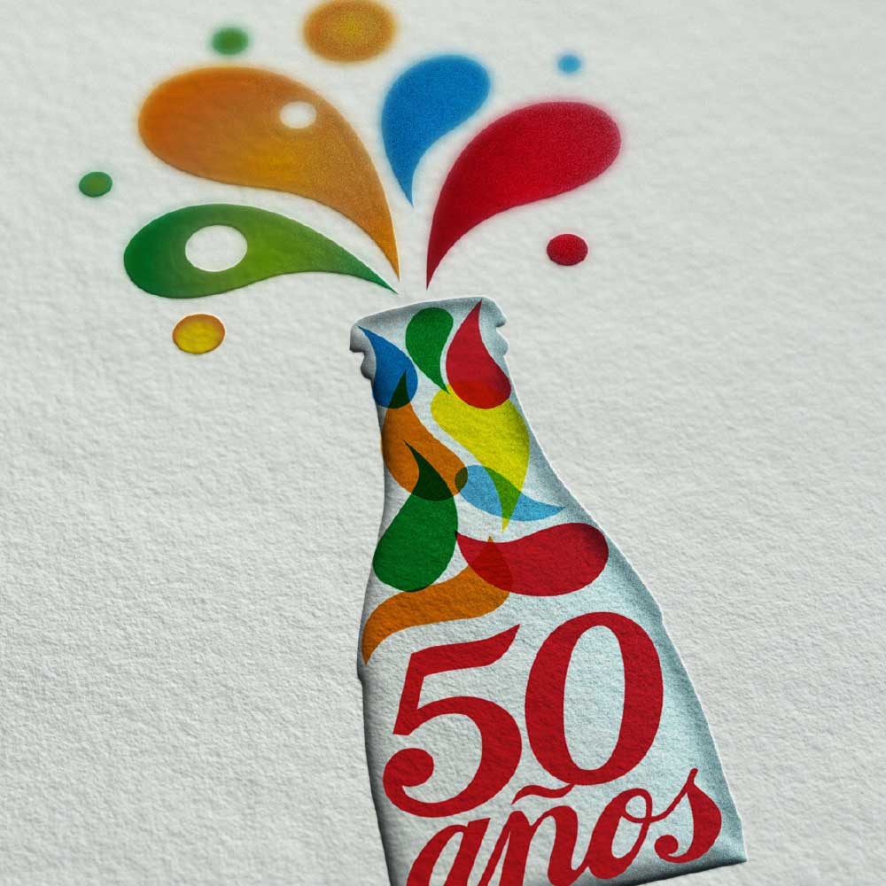 Logo Celebración 50 Años Embonor